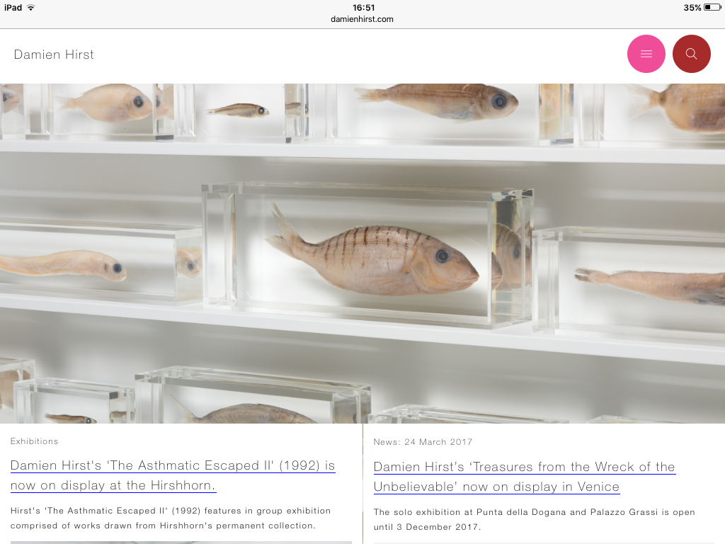 Damien Hirst website